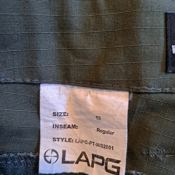 LAPG Women's size 18 stretch ops tactical pants, dark green, EUC - Picture 9 of 10